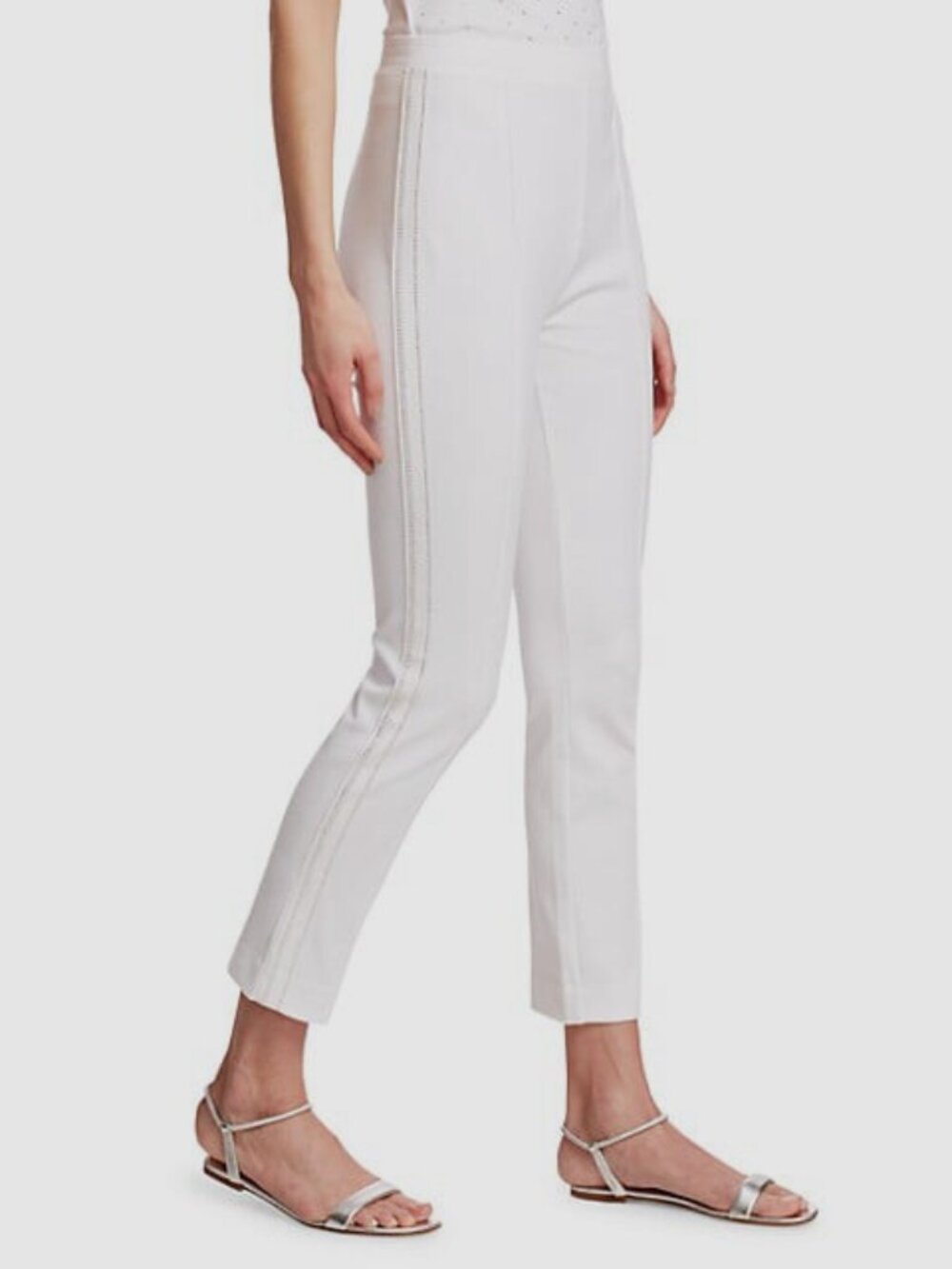 Joan Vass Cropped Ankle Pants